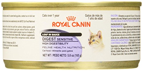 Feline Health Nutrition Digest Sensitive Canned Cat Food, Loaf In Sauce, 5.8 oz