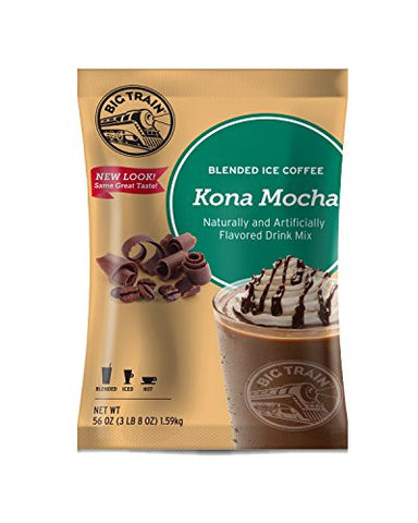 Big Train Blended Ice Coffee Mix Kona Mocha  3.5 lb