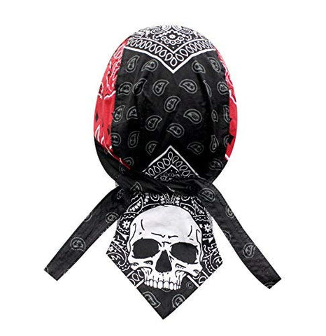 Danbanna Deluxe: Skull & Red Paisley