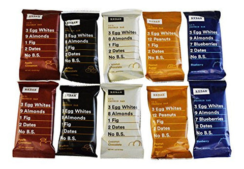 2 - Protein Bar Apple Cinnamon 1.83 oz and 2 - Protein Bar Blueberry 1.83 oz and 2 - Protein Bar Peanut Butter 1.83 oz and 2 - Protein Bar Chocolate Coconut 1.83 oz and 2 - Protein Bar Coffee Chocolate 1.83 oz