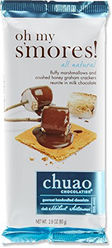 CHUAO CHOCOLATIER, OH MY S'MORES! MILK (W/MARSHMALLOW) BAR 2.8OZ