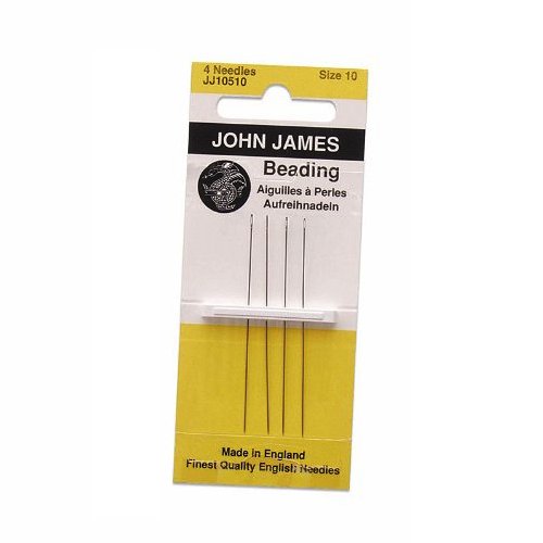 Colonial Needle John James Beading Needles Size 10, 4 ct
