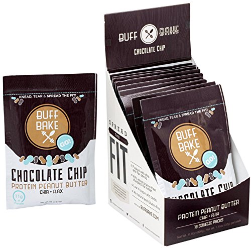10 pack of Single Servings - Chocolate Chip Peanut Butter, 1.15 Ounce