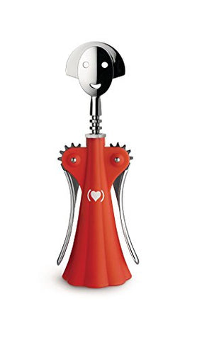 Corkscrew in Thermoplastic Resin and Chrome-Plated Zamak, Red, (PRODUCT)RED Special Edition
