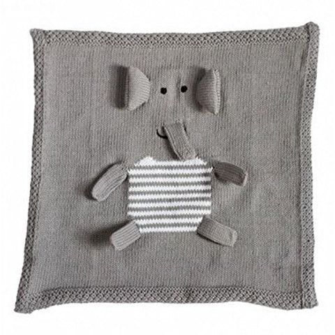 Elephant Security Blanket, Grey
