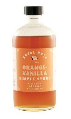 Royal Rose Orange-Vanilla Simple Syrup 8oz