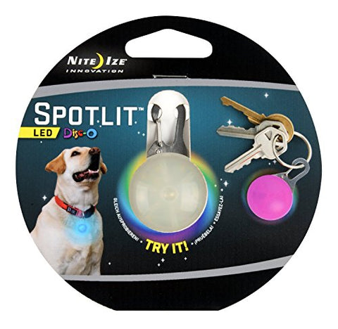 Nite Ize SPOTLit LED Collar Light and Safety Flasher - Disco LED