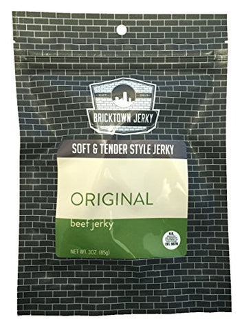 Bricktown Jerky- Original Soft and Tender Beef Jerky 3oz.