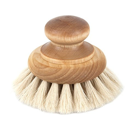 Bath Brush With Knob Oiltreated maple, Horse hair