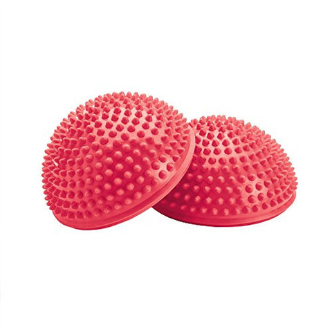 MERRITHEW Balance & Therapy Dome, Pair (Red), 6.5 inch / 16.5 cm each