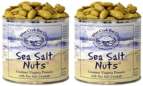 Sea Salt Nuts Gourmet Virginia Peanuts with Sea Salt Crystals - 12 oz