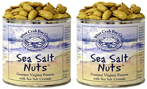 Sea Salt Nuts Gourmet Virginia Peanuts with Sea Salt Crystals - 12 oz