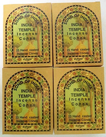 India Temple Incense Display - Cones (36 boxes of 25 Cones)