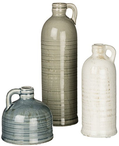 Jug Vase Set 3 (Green, White, Blue)