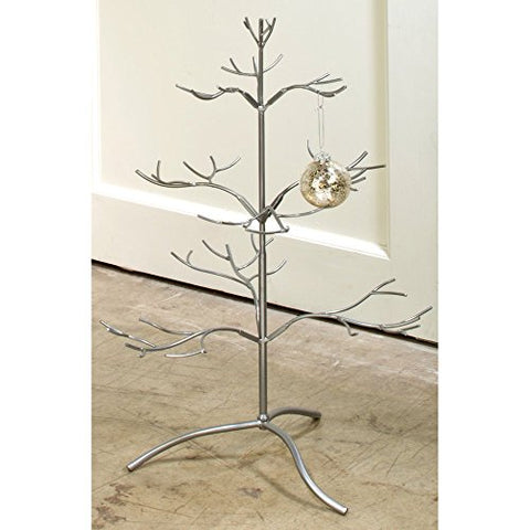25" Silver Ornament Tree