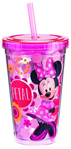 Disney Minnie's Bow-tique 12 oz. Acrylic Travel Cup, 3.5 x 3.5 x 5.5" h