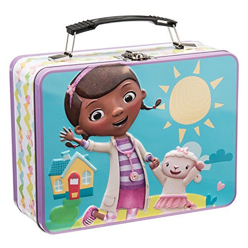 Disney Doc McStuffins Large Tin Tote, 9 x 3.5 x 7.5" h