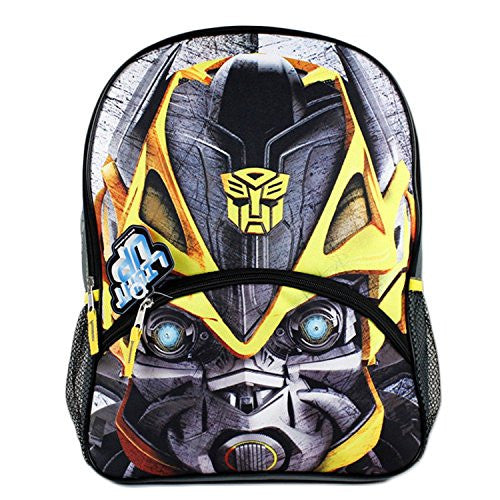 Transformers "Big Face BumbleBee" 16" Backpack with Lights (Poly)