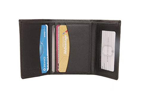 Men's Trifold Wallet, Black