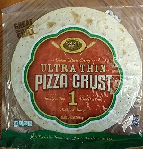 Golden Home 12 in. Ultra Thin Ultra Crispy Pizza Crusts, 1 Pack (not in pricelist)