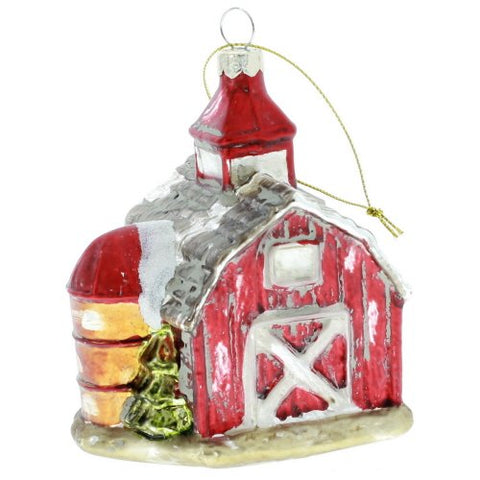 Red Barn Ornament 3.5"L x3"W x4"H