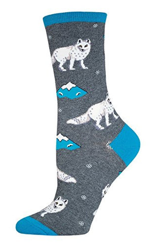 Women's Arctic Fox Sock, Heather Gray