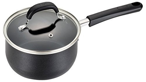 OptiCook w/Titanium 3qt Covered Saucepan, Black