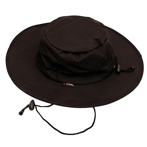 Frogg Toggs Waterproof Boonie Hat (Black, Adjustable)