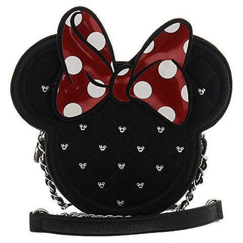 Disney Minnie Mouse Die Cut Quilted Crossbody Chain Bag
