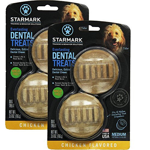 Everlasting Treat with Dental Ridges Chicken USA - Medium, 2 Pack