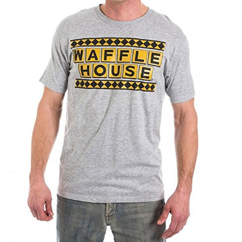 Waffle House Logo Men's Athletic Heather T-Shirt-XXL