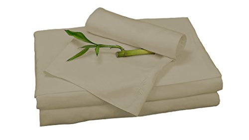 Rayon from Bamboo Queen Sheet Set in Champagne