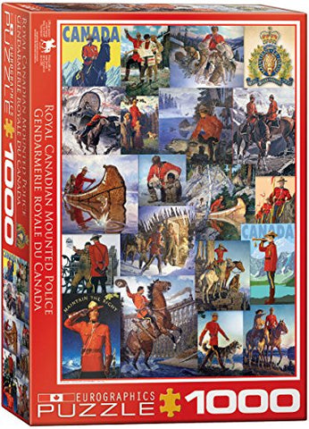 Vintage Poster Collage - RCMP 1000 pc 10x14 inches Box, Puzzle