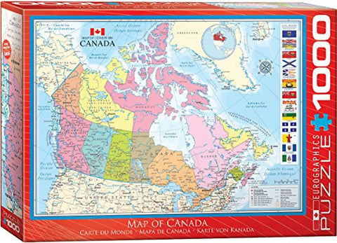 Map of Canada 1000 pc
