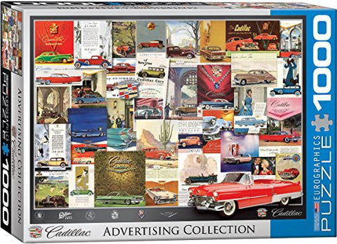 Cadillac Vintage Car Ads 1000 pc 10x14 inches Box, Puzzle