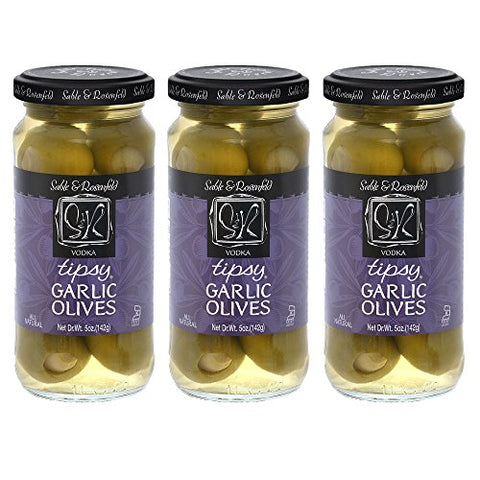 Sable & Rosenfeld Vodka Garlic Tipsy Olives, 5 oz