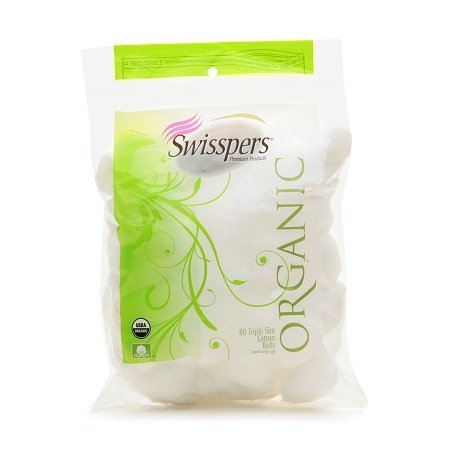 Swisspers Organics Cotton Balls, 80 ct