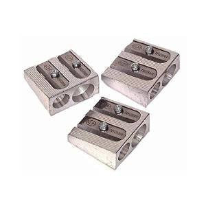 24 PACK: KUM 1040502 2-hole Pencil Sharpener Magnesium Alloy Wedge Profile