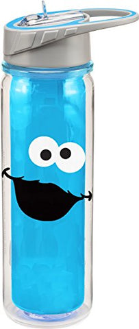 Sesame Street Cookie Monster 18 oz. Tritan Water Bottle, 3 x 4 x 10" h