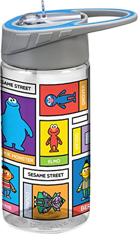 Sesame Street 14 oz. Tritan Water Bottle, 3 x 4 x 7" h