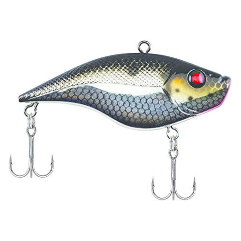 Berkley BHBWP1/2-BSV Warpig Lipless Crankbait, 3", 1/2 oz, Black Silver, Sinking (187493)