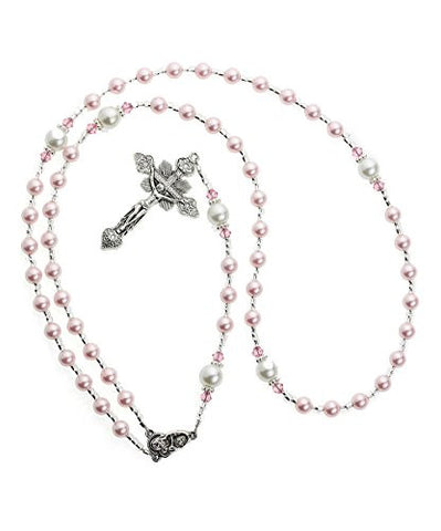 Pink Rosary Necklace