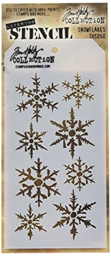 Stampers Anonymous Tim Holtz Layering Stencil - Snowflakes