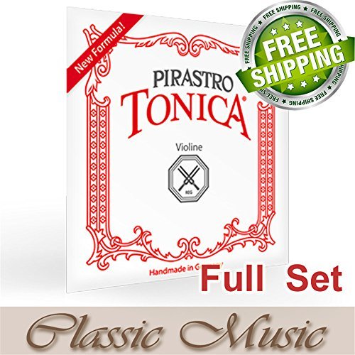 Tonica Violin Set with Silvery E Ball Silver D 4/4