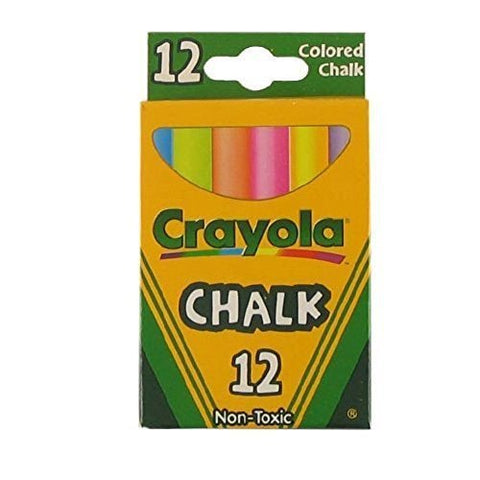 12 ct. White Children's Chalk 
12 ct. Multi-Colored Children's Chalk