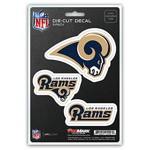 St Louis Rams Standard Team Decal 3-Pack