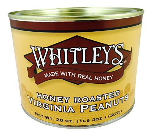 Whitley's - Honey Roasted Peanuts , 20 oz. Tins