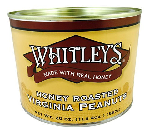 Whitley's - Honey Roasted Peanuts , 20 oz. Tins