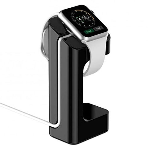 E7 Apple Watch Stand Charging Station Dock Platform Holder 38/42mm Black