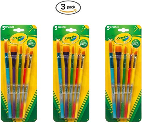 5 ct. Art and Craft Brush Set